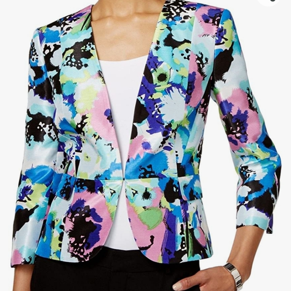 Kasper Multicolor Floral Women's Jacket